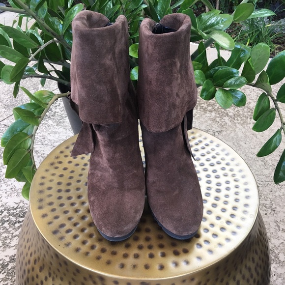 Juicy Couture Shoes - Juicy Couture Wedge ankle boots.  Size 9.
